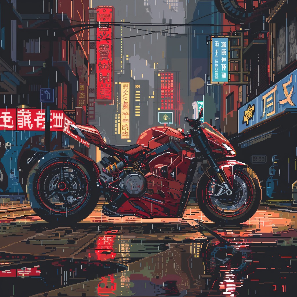 The meme is an image of a motorcycle in a futuristic, neon-lit cityscape, with a humorous, tongue-in-cheek caption that reads: "I can see for miles and miles and miles and miles and miles..." The image is a play on the classic song "I Can See for Miles" by The Who, but with a motorcycle theme. The image is a humorous, satirical take on the song's lyrics, with the motorcycle being a clever, witty, and humorous twist on the classic song.